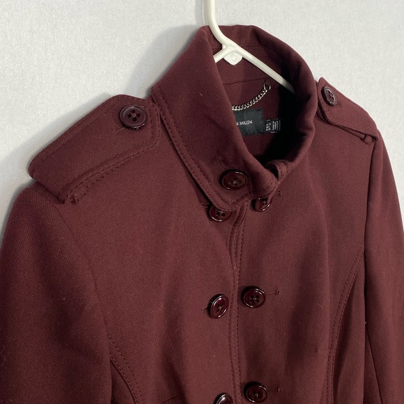 Karen Millen Military Style Blazer/Jacket Aubergine Crop size 6 - Picture 6 of 14